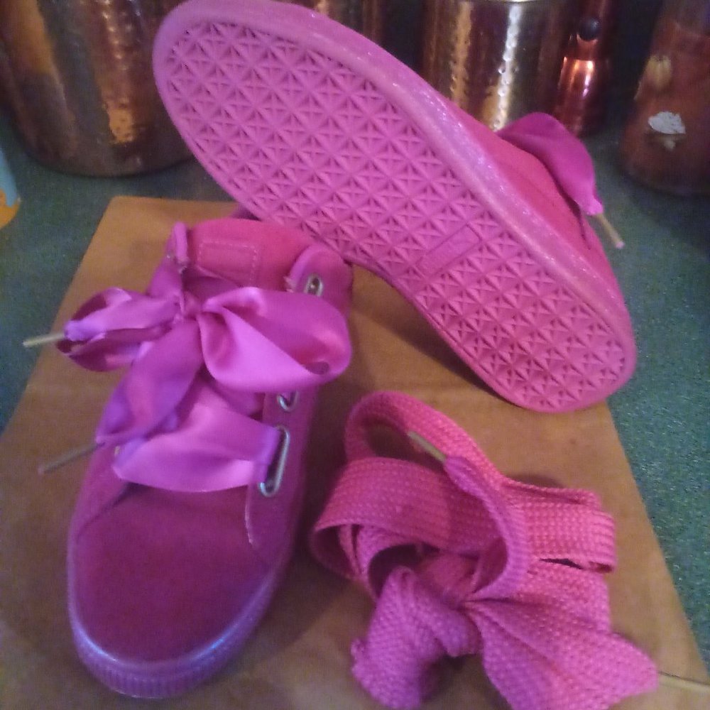 Puma - Kid's Suede Heart Jewel Shoes
